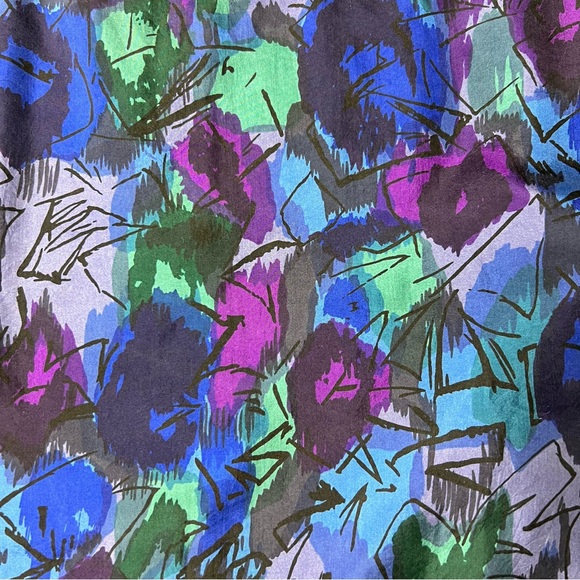 Vintage Substudio Silk 80s Party Shirt XL | abstract short sleeve button up - Picture 3 of 7